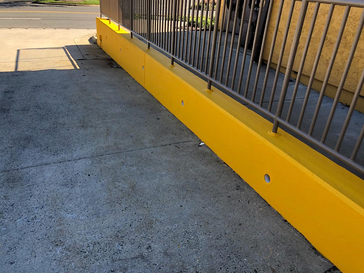 Curbside after painting by our commercial painting contractors
